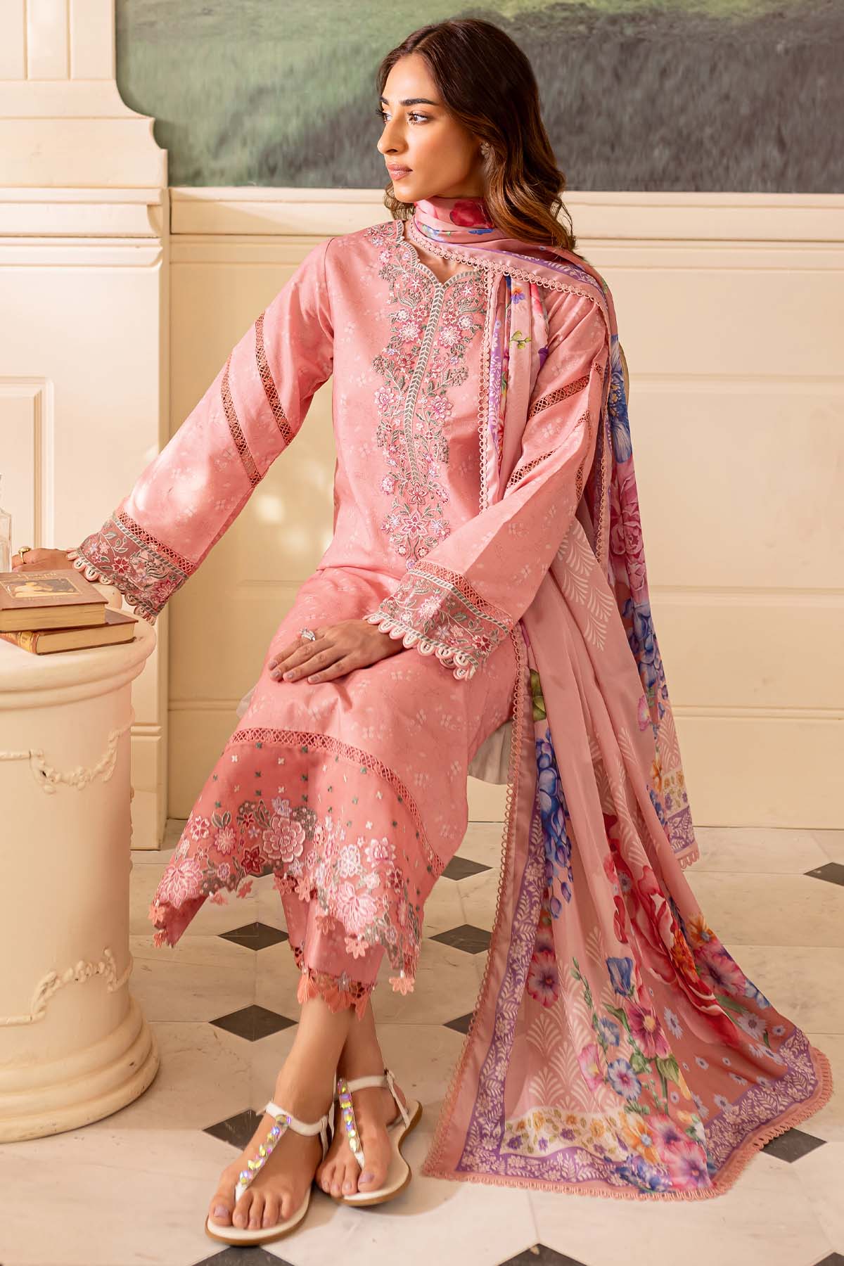 MARIA B Lawn || 3 PIECE UNSTITCHED Embroidered