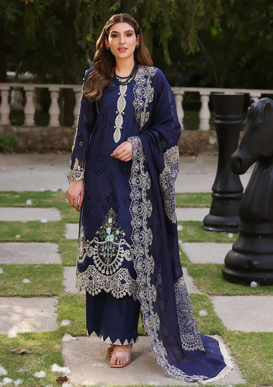 ELAF | 3 piece Heavy Embroidered Lawn Front with Chicken