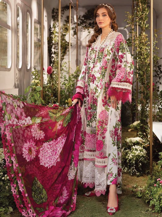 MARIA.B - PURE LAWN 3PC EMBROIDERED