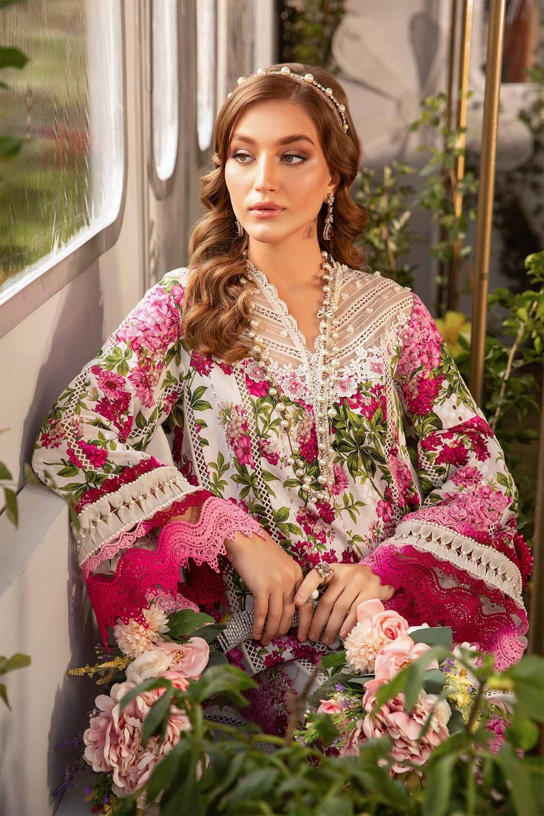 MARIA.B - PURE LAWN 3PC EMBROIDERED