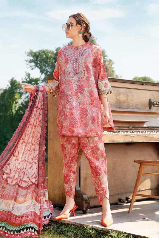 MARIA B 3Pc  LAWN DIGITAL PRINT ALLOVER VOLUME