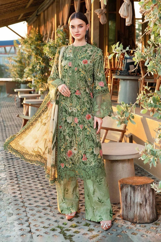 MARIA B 3Pc  LAWN DIGITAL PRINT ALLOVER VOLUME