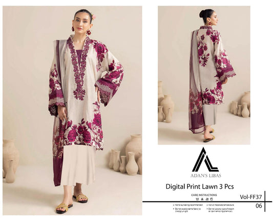 AIRJET LAWN DIGITAL PRINT VOLUME 3Pc - Summer Collection