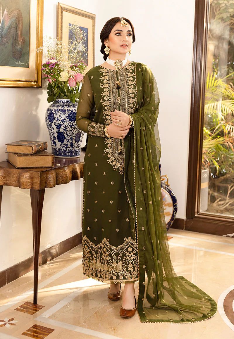 ASIM JOFA chiffon Collection - Heavy Embroidered