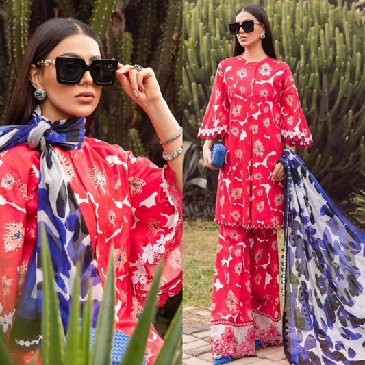 MARIA B 3pc - LAWN COLLECTION 2025