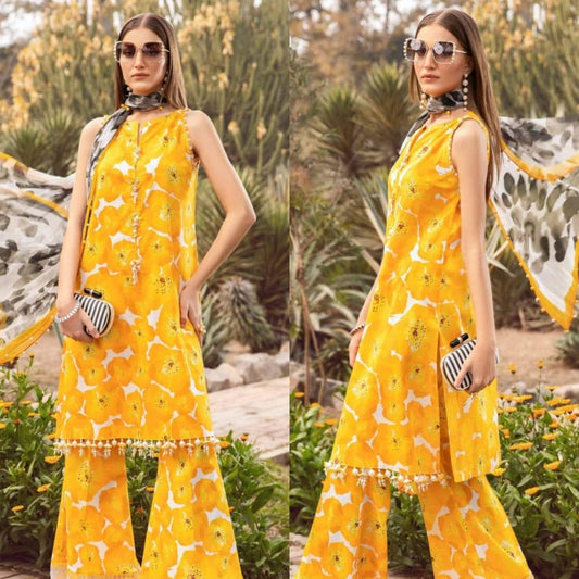 MARIA B 3pc - LAWN COLLECTION 2025