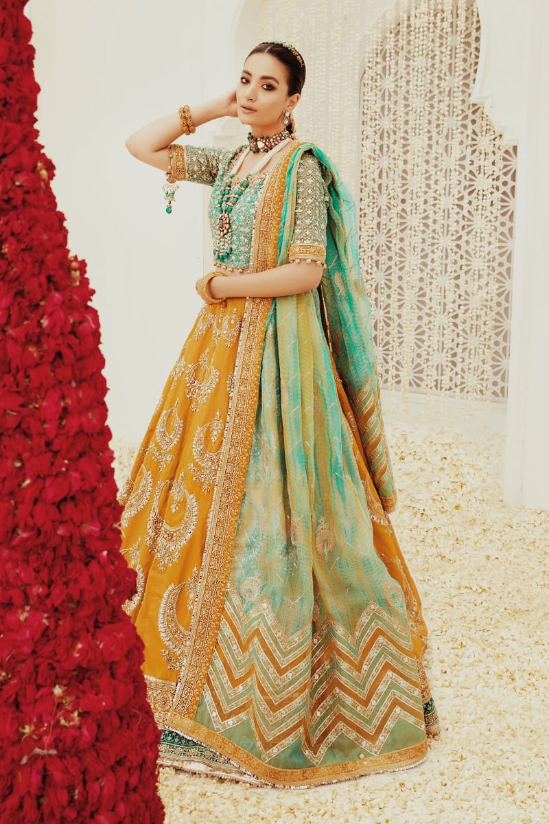 BRIDAL | Embroidered, Hand Work With Sequence, Zari Thread work