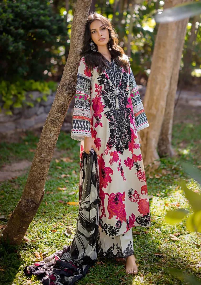 ELAF | 3 piece - Heavy Embroidered Lawn