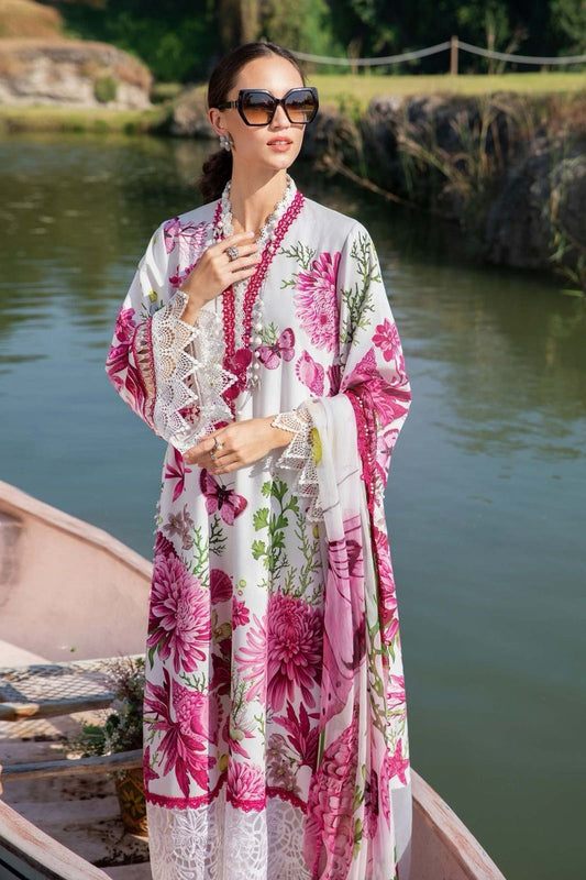 MARIA B 3Pc  LAWN DIGITAL PRINT ALLOVER VOLUME