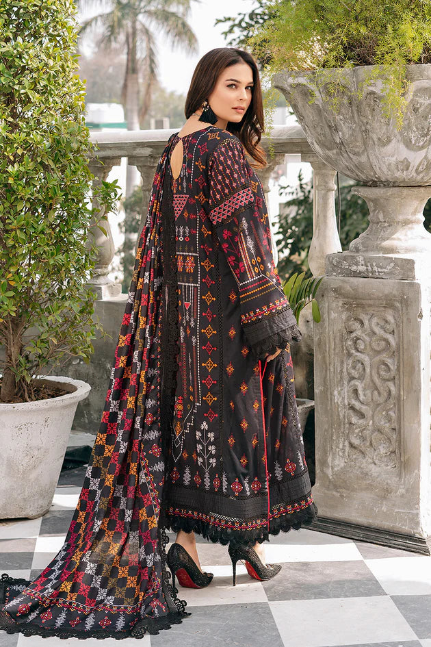 Jazmin 3 piece Lawn | Embroidered Panels