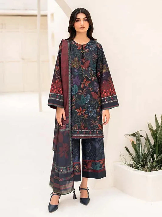 JAZMIN | 3 piece -  Premium LAWN TanaDora