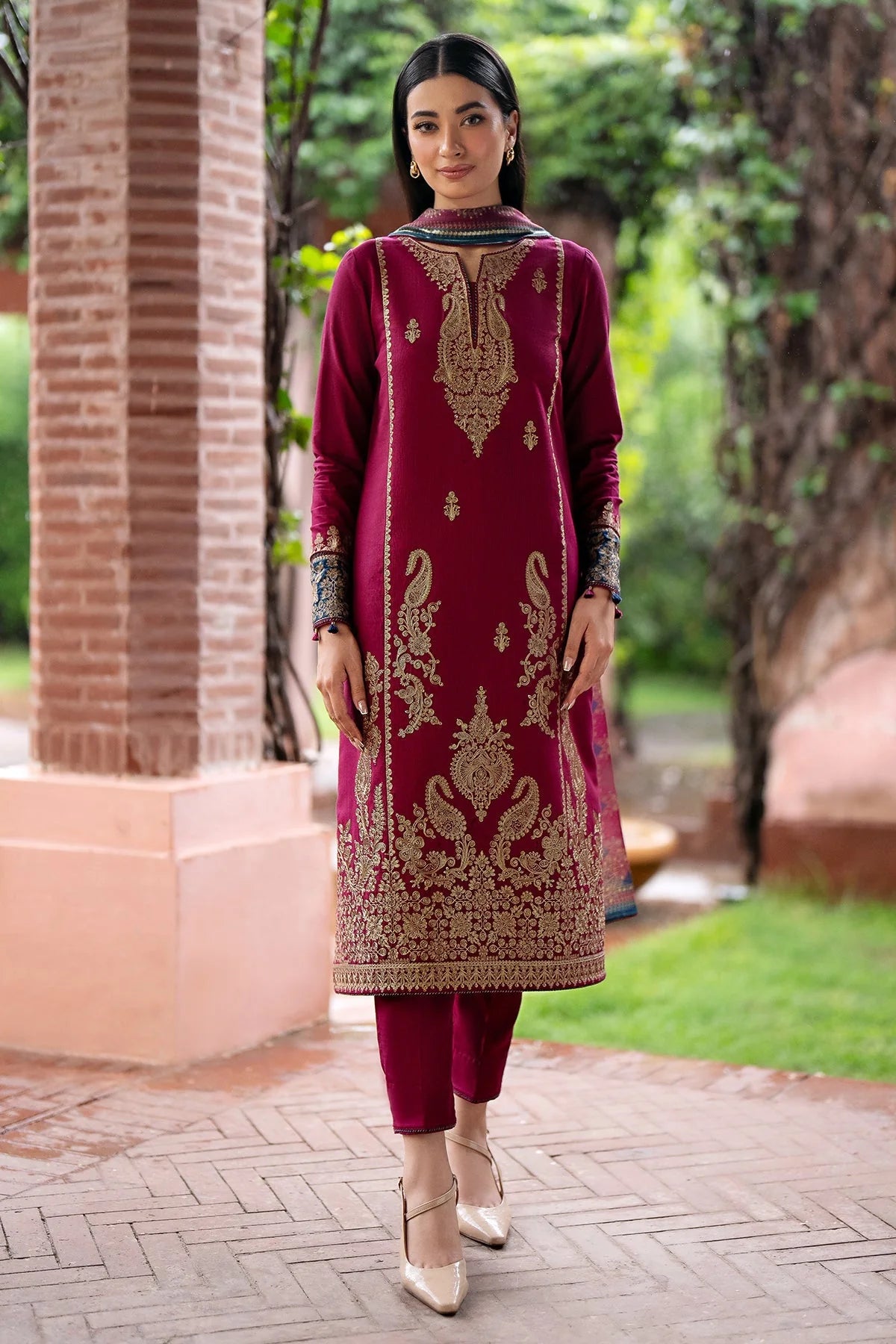 JAZMIN | 3pc Unstitched Embroidered Lawn